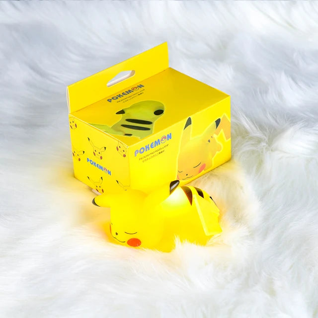 Pokemon Pikachu Anime Soft Night Light, Luz LED bonito, Luz de cabeceira do quarto, Decoração do quarto, Decoração de mesa Kawaii, Dute Light, Novo