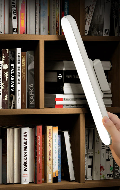 LED Table Lamp Magnetic Hanging USB Rechargeable Desk Lamp 3 Color Reading Light Dimmable Cabinet Closet Wardrobe Night Light