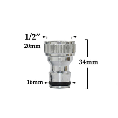 Conector rápido de manguera de latón de 1/2'', 5/8'', 3/4'' y 1'', accesorio de cierre de agua, rosca de cobre, adaptador para pistola de riego de jardín