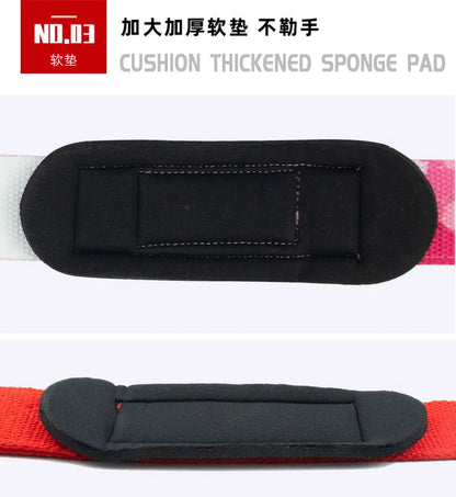 1 par de correas antideslizantes para mancuernas de gimnasio, correas para levantamiento de pesas, equipo de fitness CrossFit, muñequeras para entrenamiento de ejercicios de levantamiento.