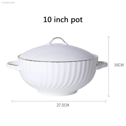 1pc Dish And Plates Bone china Dinner Set China Health Tableware White Ceramic Fruit tray  Soup plate Bowl Dish Gift Porcelain