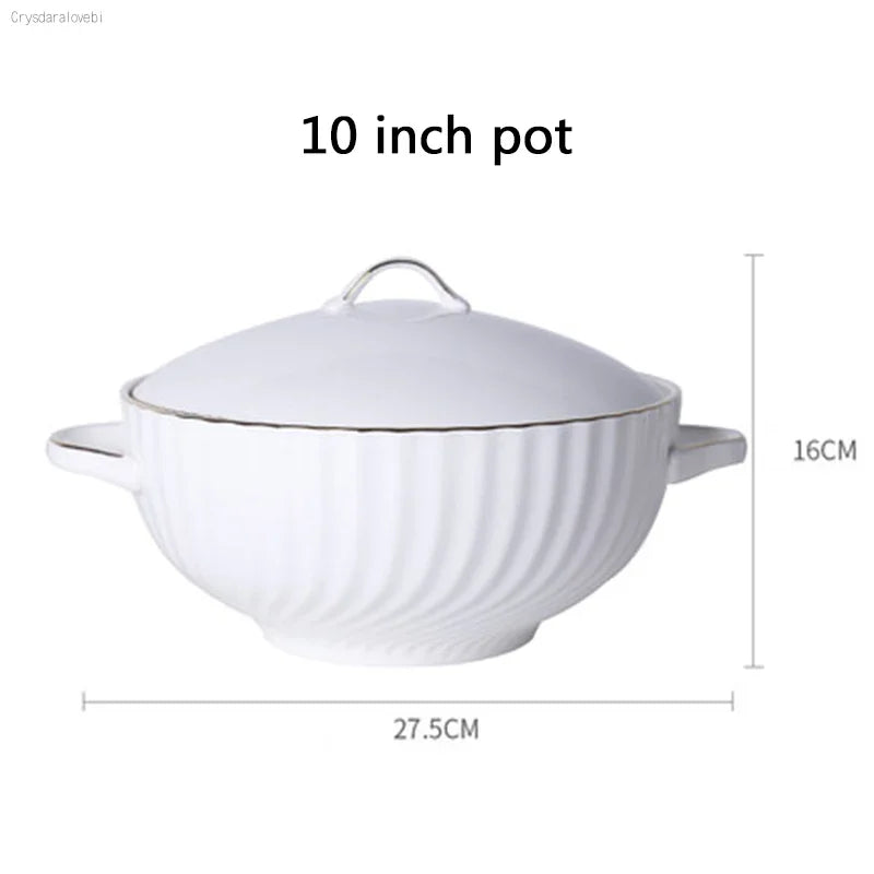 1pc Dish And Plates Bone china Dinner Set China Health Tableware White Ceramic Fruit tray  Soup plate Bowl Dish Gift Porcelain