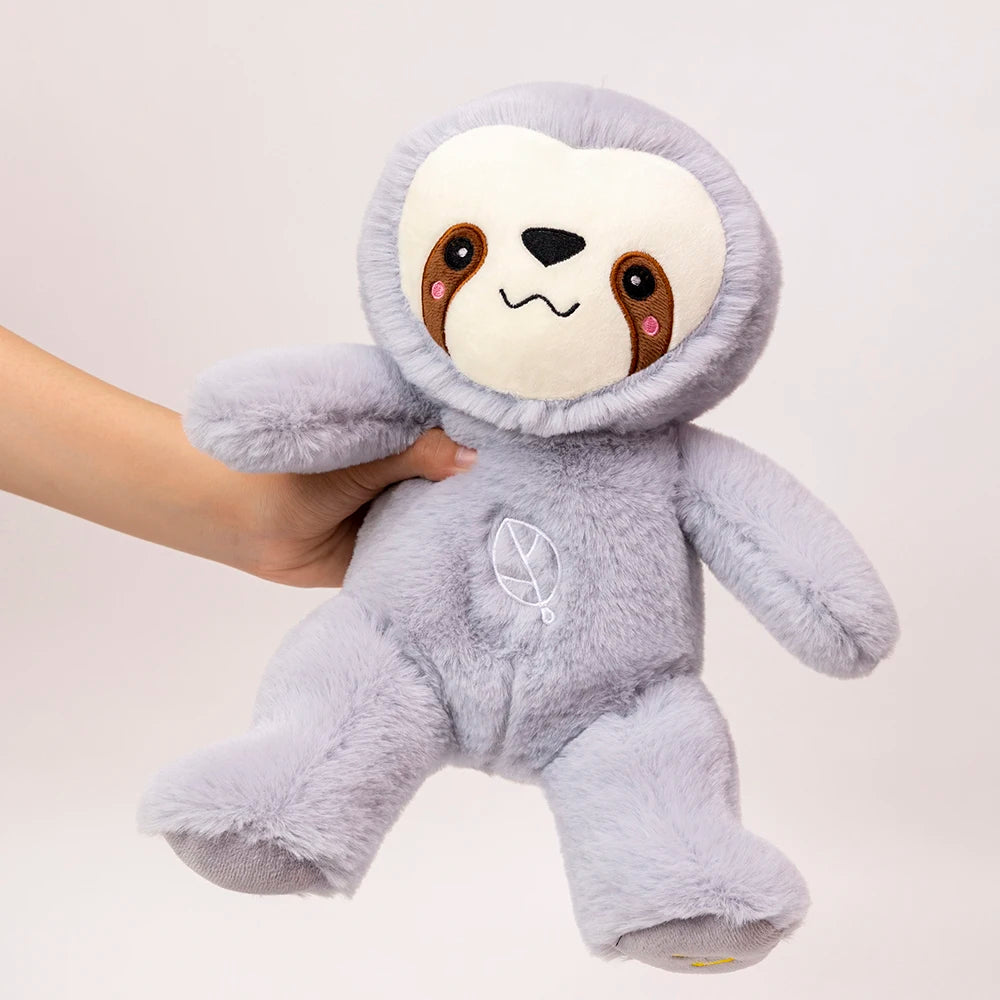 Peluche de perezoso que respira kawaii, oso relajante para bebés, compañero de sueño para bebés, peluche con sonido y luz