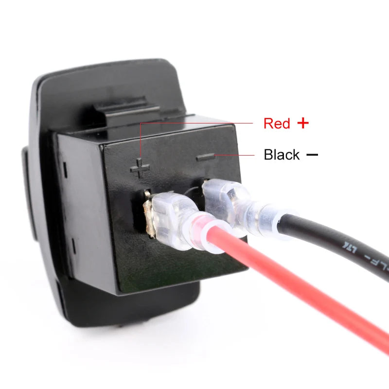 USB Charger Socket Cable 60cm Cigarette Lighter Wire Harness Connector Cord With 10A Fuse for Car Marine Motorcycle ATV RV Refit