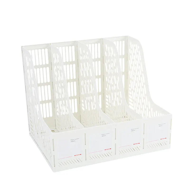 1 pcs, thickened file rack, file frame, quadruple file seat, simple data basket, shelf, file basket, office use, student use