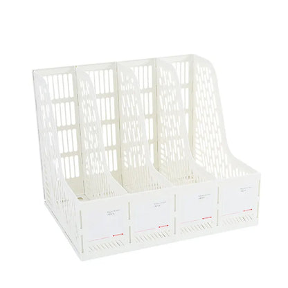 1 pcs, thickened file rack, file frame, quadruple file seat, simple data basket, shelf, file basket, office use, student use
