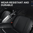 SEAMETAL Full-Wrapped Car Seat Cover Breathable Hole PU Car Front Seat Cushion Universal Anti Slip Auto Chair Protector Cover