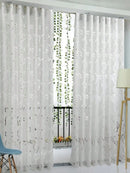 1pc Decorative Cut-Out Design Twining Leaves Sheer Curtain For Bedroom/Living Room
