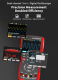 ZOYI ZT-703S Two-Channel Oscilloscope, Multifunction Signal Generator, 3-in-1 High-Precision Electrician Tool