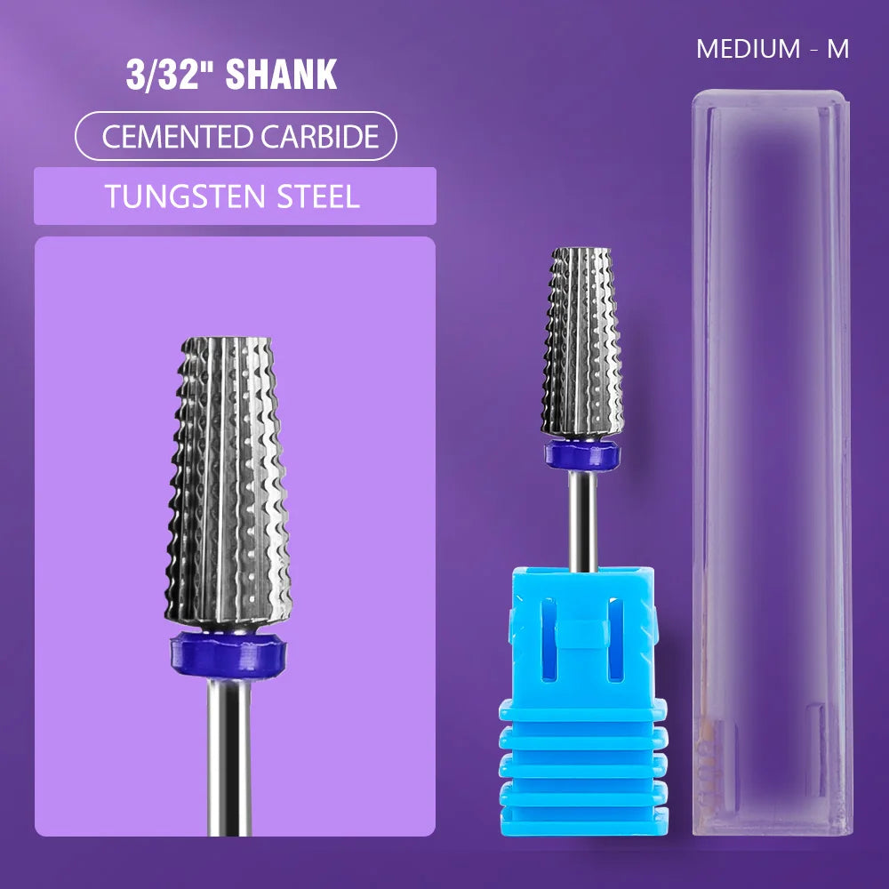 1pc Nail Drill Bit Rotate Burr Milling Nail Cutter Bits Electric Drill Machine For Manicure Pedicure Tools