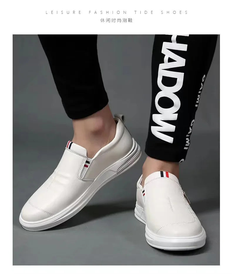 Casual Leather Shoes Men Loafers Trend Brand Business Shoes Autumn Slip-on Flat Men's Sneakers Comfortable Moccasins Zapatos Hombre