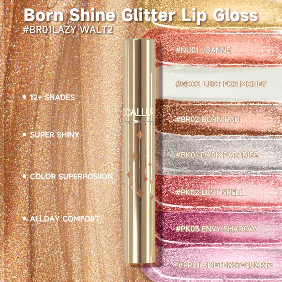 Brillo labial FOCALLURE con brillo, resistente al agua, de larga duración, hidratante, líquido, superficie de espejo, maquillaje de labios, cosméticos.