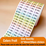 Custom Name Tag Sticker Waterproof Kawaii Stickers Decals Personalized First Name Label for Children School Stationery Bottle