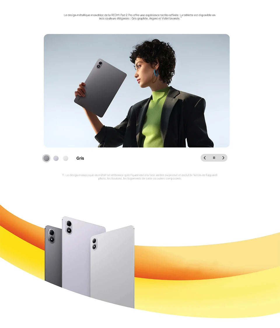 Xiaomi Redmi Pad 2 Pro Wi-Fi, Tablet, Snapdragon® 7s Gen 4, 120 Hz, 12.1" 2.5K Clear Display, 8 MP Camera, 12000 mAh Battery