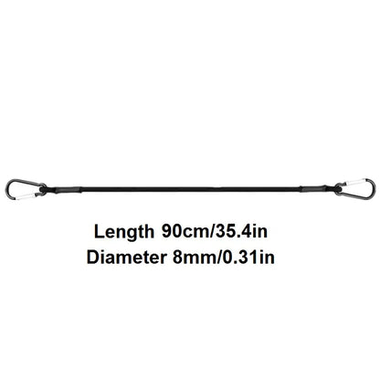 Cuerdas elásticas de 30/60/90/120/150 cm, 8 mm, con ganchos, ligeras, para atar bicicletas, equipaje de coche, correas para portaequipajes de techo.