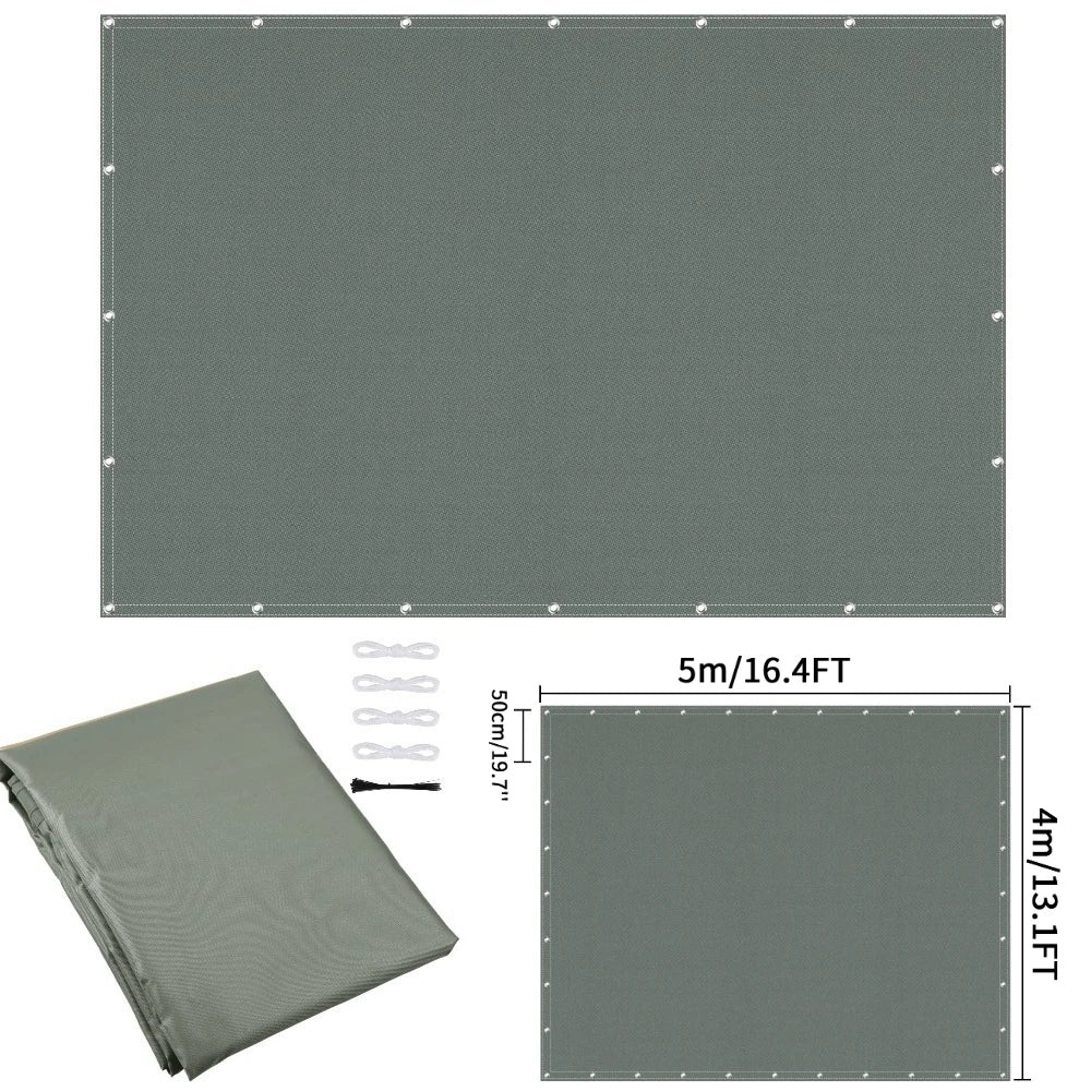 Waterproof Privacy Fence Screen Fence Covering Privacy with Grommets UV Protection Fencing Shade Cover for Outdoor Yard Backyard