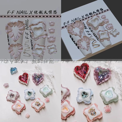 1pc  Snake Flamingo Jellyfish Dragon Dtream 3D Acrylic Mold  Nail Art DIY  Silicone  Nail Art Templates Nails Mold