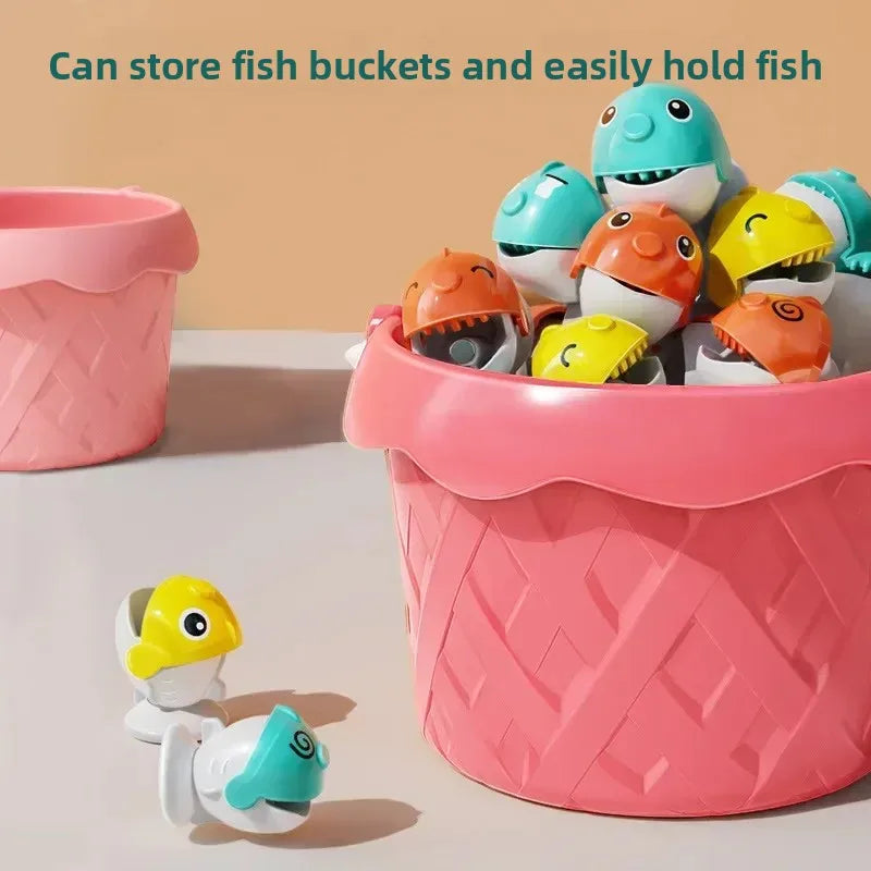 Kids Magnetic Fishing Play for Children Electric Fishing Toy Have Music Spinning Game Fish Rod Education Baby 3 Year Gifts