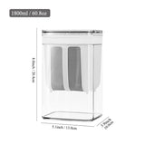 1100ml/1800ml Yogurt Filter Greek Yogurt Strainer Food Strainer Storage Container  Whey Separation Cheese Tools Kitchen Supplies