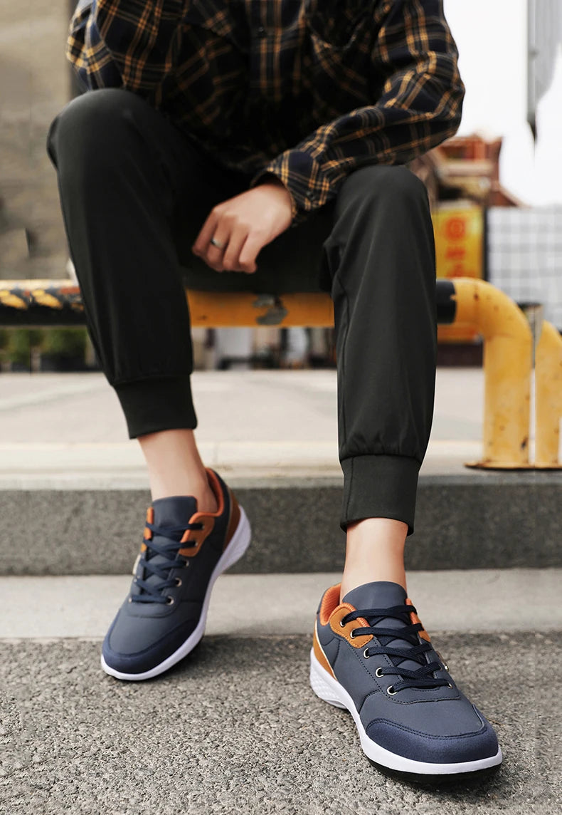 New Balance Men's Leather Shoes Sneaker Trend Sport Shoes Breathable Men's Sneakers Non-slip Footwear Holiday Shoes for Men
