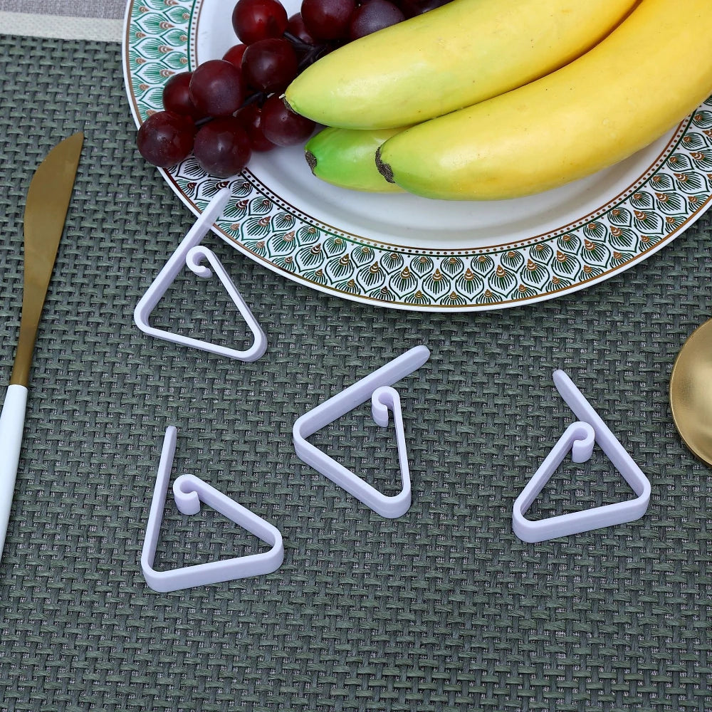 6pcs/12pcs Clear Tablecloth Clips, Picnic Table Cloth Clip, Windproof Table Cover Holder Clamps For Home, Kitchen, Restaurant