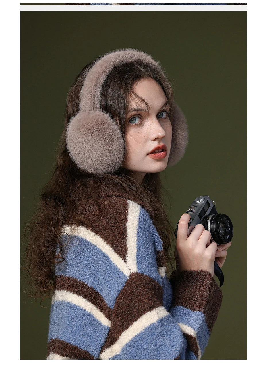 Maikun's New Thermal Earmuffs All-Match Autumn&Winter Cycling Thickened Ear Bags Imitation Rabbit Marten Ear Muffs
