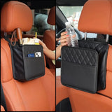 Car Seat Back Storage Box Universal Hanging Headrest Organizer Foldable Storage Pocket for Phone Umbrella Tissue Holder