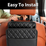 Car Seat Back Storage Box Universal Hanging Headrest Organizer Foldable Storage Pocket for Phone Umbrella Tissue Holder