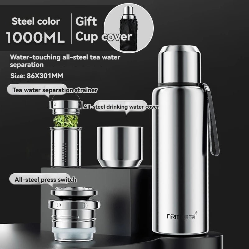 1.5L Thermos Bottle Insulated Water Bottle Hot water bottles stainless steel tea coffee cup Vacuum Flask mug thermal containers