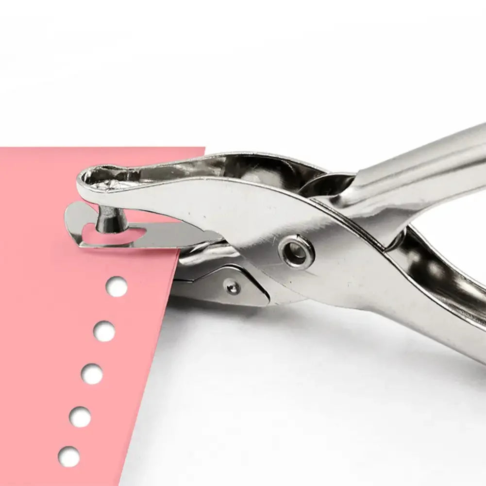 Metal Single Hole Puncher 3/6mm Pore Diameter Hole Punch Pliers Hand Paper Scrapbooking Punches 1-8 Pages Paper Hole Puncher