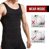 Men Slimming Elastic Body Shaper Vest Tight Skinny Shirt Fitness Waist Compression Abdomen Breathable Sport Vest
