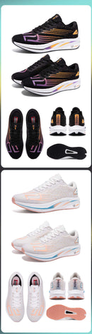 Baasploa Women Professional Running Shoes Outdoor Carbon Plate Non Slip Sports Shoes Female Casual Breathable Jogging Sneakers