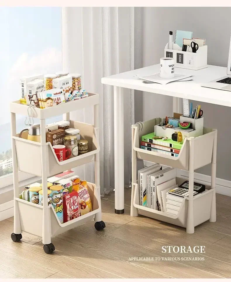 Estantería con ruedas para cocina, estantería de almacenamiento, armario de almacenamiento con ranura estrecha para esquina de cocina, organizador para baño, sala de estar y hogar