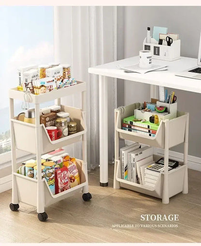 Estantería con ruedas para cocina, estantería de almacenamiento, armario de almacenamiento con ranura estrecha para esquina de cocina, organizador para baño, sala de estar y hogar