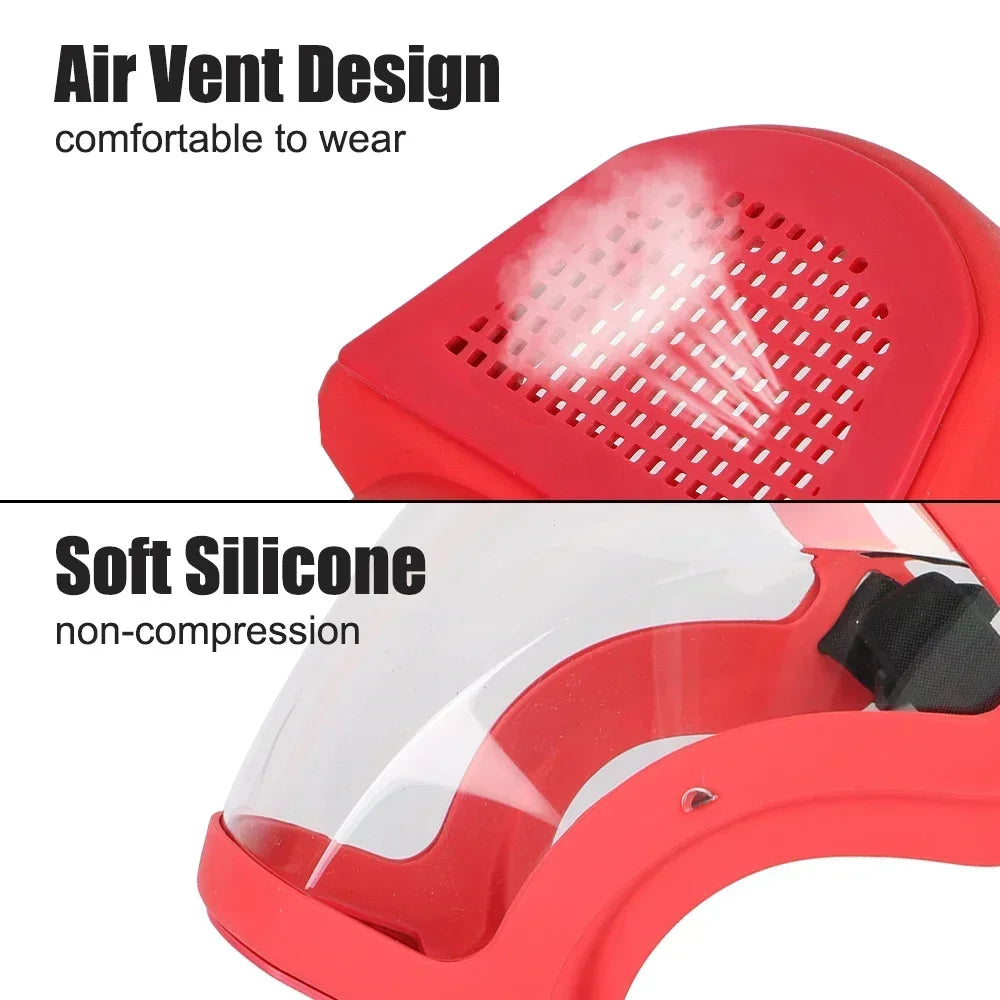 Protector facial transparente, mascarilla de protección laboral, pantalla protectora, accesorios de cocina, aparatos electrónicos 