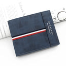 2023 New Short Men Wallets Slim Card Holder Male Purses Luxury PU Leather Coin Pocket High Quality Small Men's Wallet