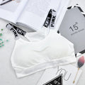 Women's Sports Bra Push Up Fitness Bra Yoga Bra Sport Underwear Running Gym Fitness Tops Black White Letters Seamless Underwear