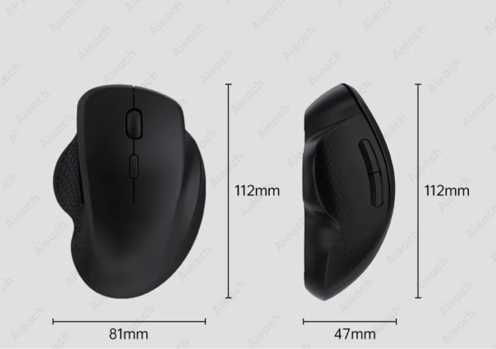 Dual Mode Wireless Computer Mice 1600 DPI Rechargeable Ergonomic Bluetooth Mouse For Laptop/Notebook/iPad/Tablet/Mac/Chromebook