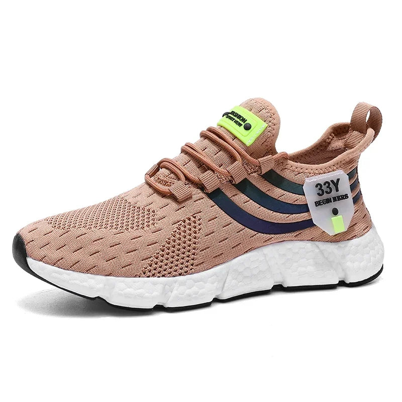 Men's Casual Sneakers Summer Breathable Sport Shoes Lightweight Outdoor Mesh Running Shoes Athletic Jogging Tennis Walking Shoes