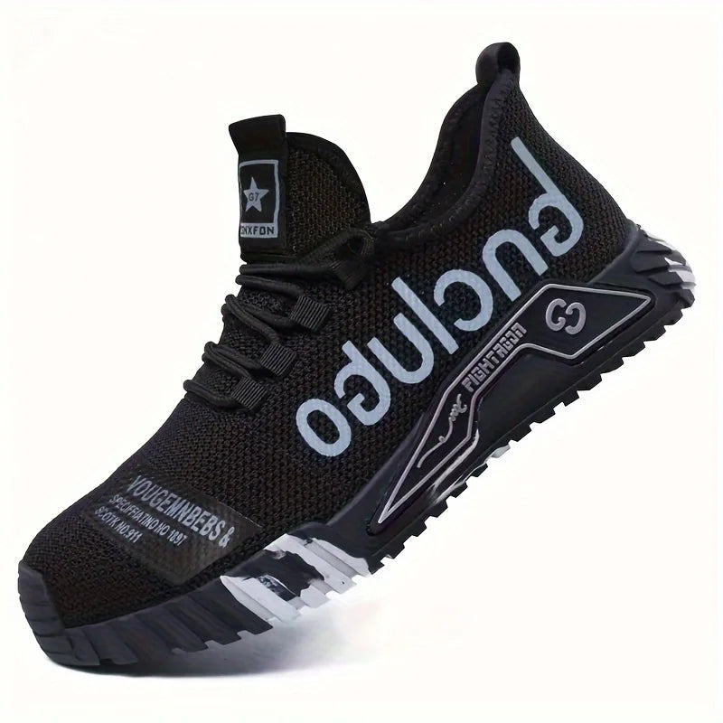 Steel Toe Safety Shoes Men Anti-Smash Anti-puncture Work Shoes Men Breathable Work Sneaker Indestructible Work Safety Boots