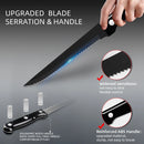 30pcs Black Dinnerware Set Stainless Steel Steak Knife Fork Coffee Spoon Teaspoon Flatware Dishwasher Safe Kitchen Tableware Set