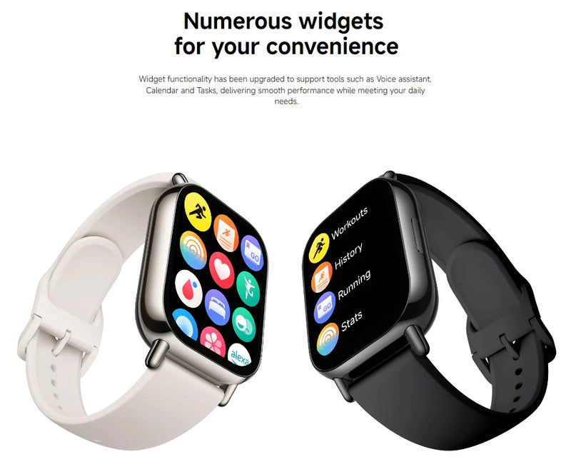 Global Version Xiaomi Redmi Watch 5 Lite 1.96'' AMOLED display 18-Day Battery life Built-in GNSS 5ATM Bluetooth® calling