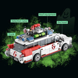 Mini Ghost Racing Car Building Blocks 562PCS MOC Model Car Bricks DIY Assembly Toy Kids Adults Halloween Christmas Birthday Gift