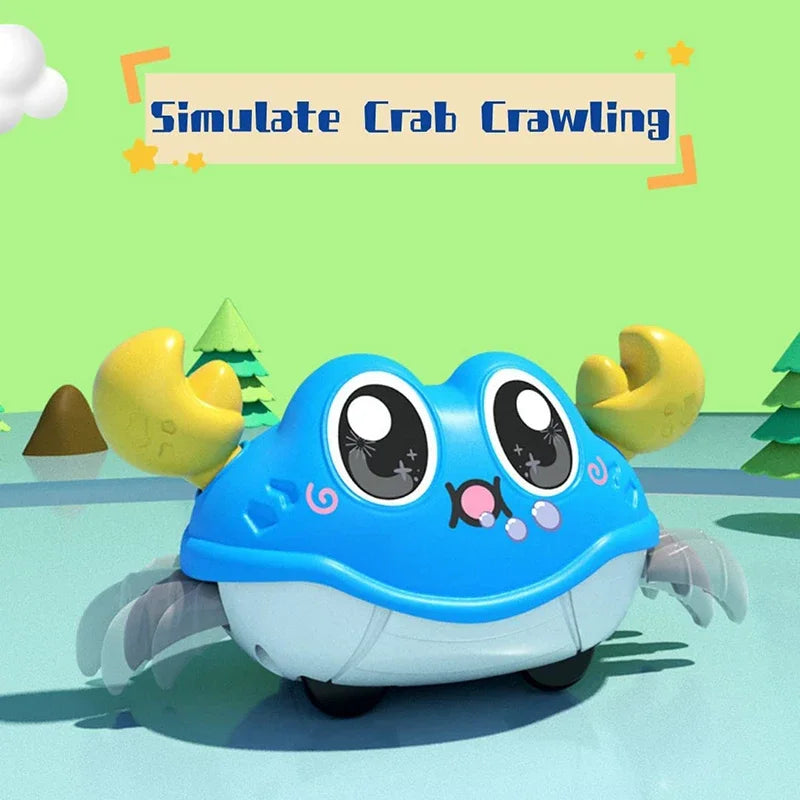 Double Force Walking Crawling Crab Tummy Time Baby Sensory Toys Infant Learning Crawl Development Babies Interactive Walking