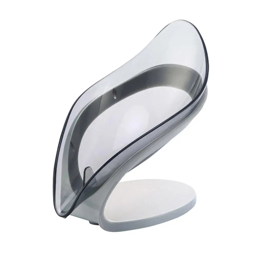 1 jabonera de hojas para ducha de baño, portátil, antideslizante, con drenaje, bandeja de esponja de plástico para baño, cocina, acceso G2c8