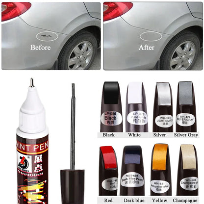 Car Paint Scratches Repair Pen Brush Waterproof Paint Marker Pen Car Tyre Tread Care Automotive Maintain Black White Red Silver