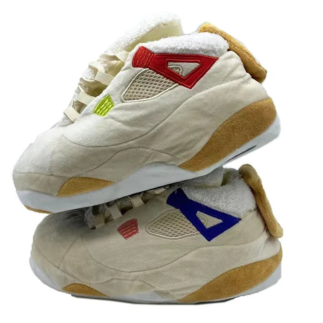 Zapatillas de casa unisex cálidas para hombre y mujer, zapatillas de casa, zapatos de suelo, talla grande, talla única 35-44, invierno 