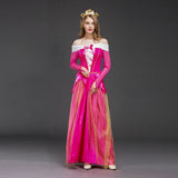 2025 Adult Costume Women Deluxe Pink Sleeping Beauty Princess Aurora Gorgeous costume For Halloween Party Fancy Dress