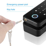 3D Face Recognition Smart Lock Infrared Sensor Tuya APP WIFI Biometric Electronic Fingerprint Unlock Glass Door Lock Office Door