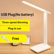 Lámpara de mesa plegable para estudiantes, lámpara de escritorio LED, carga USB, luz nocturna, regulable, táctil, protección ocular, dormitorio, estudiante, 2024 